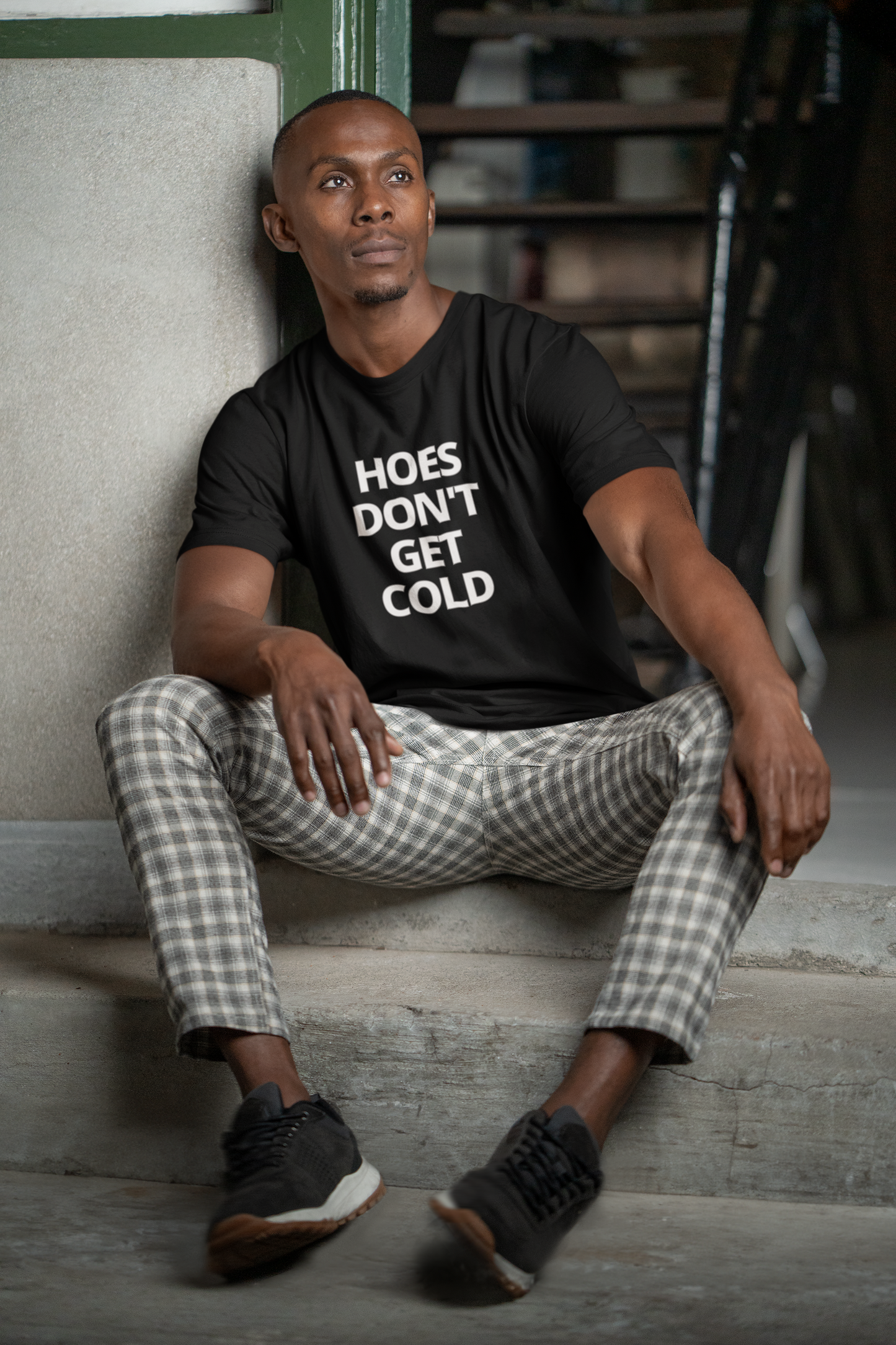 HOES DON'T GET COLD Unisex t-shirt (R.E.D URL ON THE BACK)