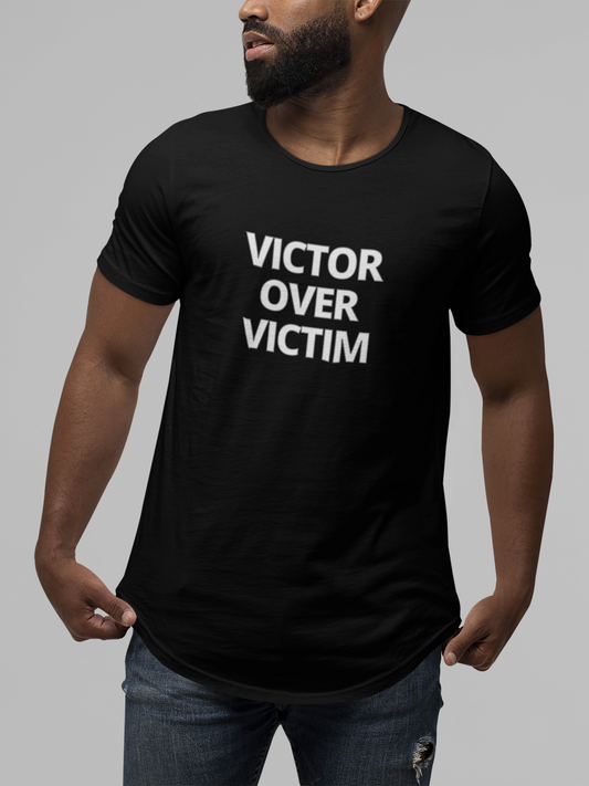VICTOR OVER VICTIM Unisex t-shirt